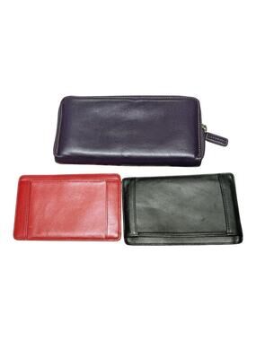 Levenger Fine Leather Travel Wallet Card Bundle